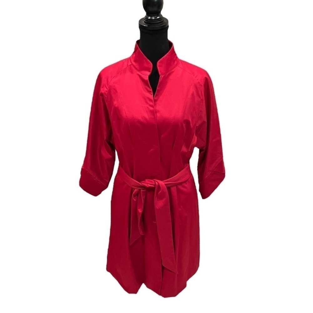 NWT Vertigo Paris Short Trench Coat Women's Red Medium